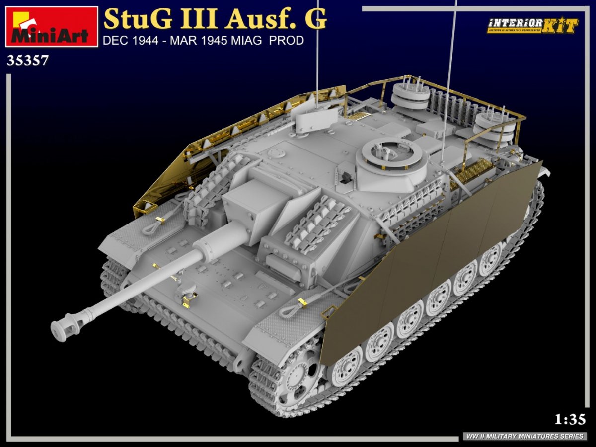 MiniArt 35357 StuG III Ausf. G DEC 1944 – MAR 1945 MIAG PROD. INTERIOR KIT 1/35 – zdjęcie 3