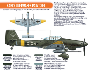 Hataka HTK-CS02 ORANGE LINE – Early Luftwaffe paint set (4x17ml) – image 3
