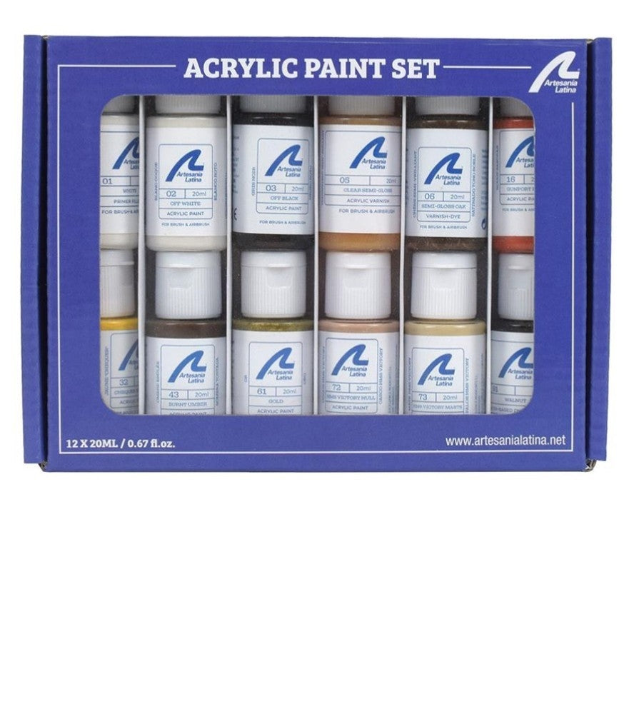 ARTESANIA LATINA 277PACK29 Zestaw farb akrylowych 12x20 ml - HMS Victory Cross Section