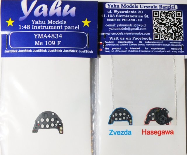 Yahu YMA4834 Me 109 F (Zvezda) 1/48