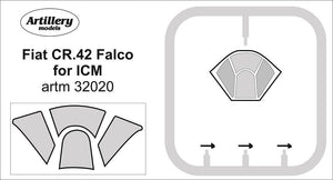 Fly ARTM32020 Fiat CR.42 Falco masks for ICM 1/32