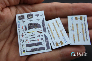 Quinta Studio QD48163 Me 262B-1a/U1 3D-Printed &amp;amp; coloured Interior on decal paper (for HobbyBoss kit) 1/48 – zdjęcie 2