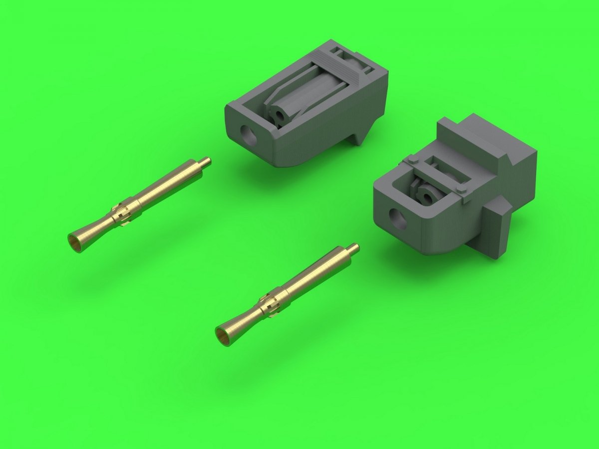 Master GM-35-047 A34 Comet - 77mm HV gun barrel &amp;amp; Besa MG barrels with resin mounts (for Tamiya kit) 1/35 – zdjęcie 6