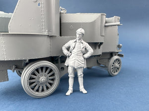 Copper State Models F35-053 German Armoured Car Officer in a Leather Jacket 1/35 – zdjęcie 2