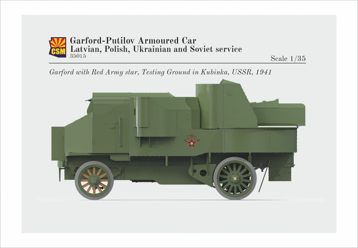 Copper State Models 35015 Garford-Putilov Armoured Car, Latvian, Polish, Ukrainian, Soviet Service 1/35 – zdjęcie 2