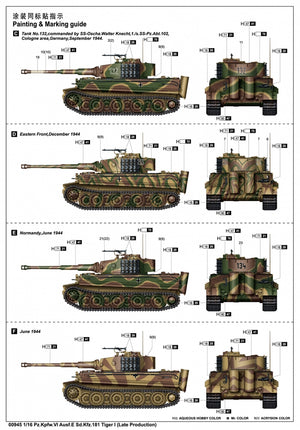 Trumpeter 00945 Pz.Kpfw.VI Ausf.E Sd.Kfz. 181 Tiger I Late Production 1/16 – zdjęcie 18