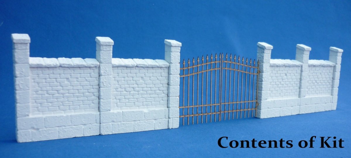 RT-Diorama 35230 Wrought iron fence with Brickwall 1/35 – zdjęcie 2