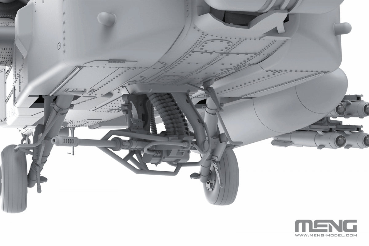 Meng Model QS-005S AH-64 D Saraf - Heavy Attack Helicopter (Israeli Air Force) with Figures 1/35 – zdjęcie 8