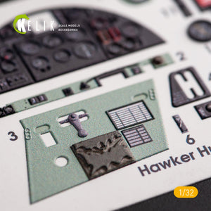 KELIK K32012 HAWKER HURRICANE MK.IIB - INTERIOR 3D DECAL FOR REVELL KIT 1/32 – zdjęcie 3