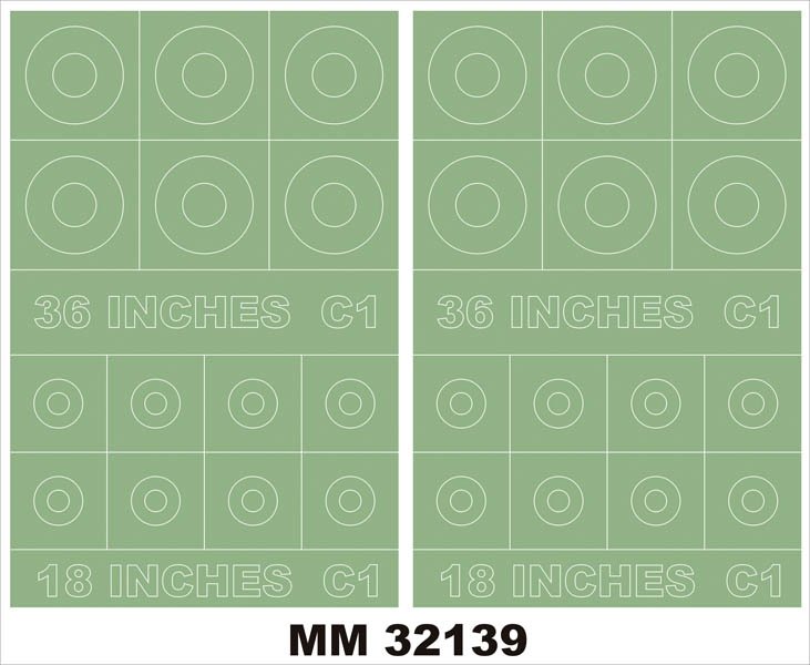 Montex MM32139 RAF ROUNDELS TYPE C1 36,18 Inches