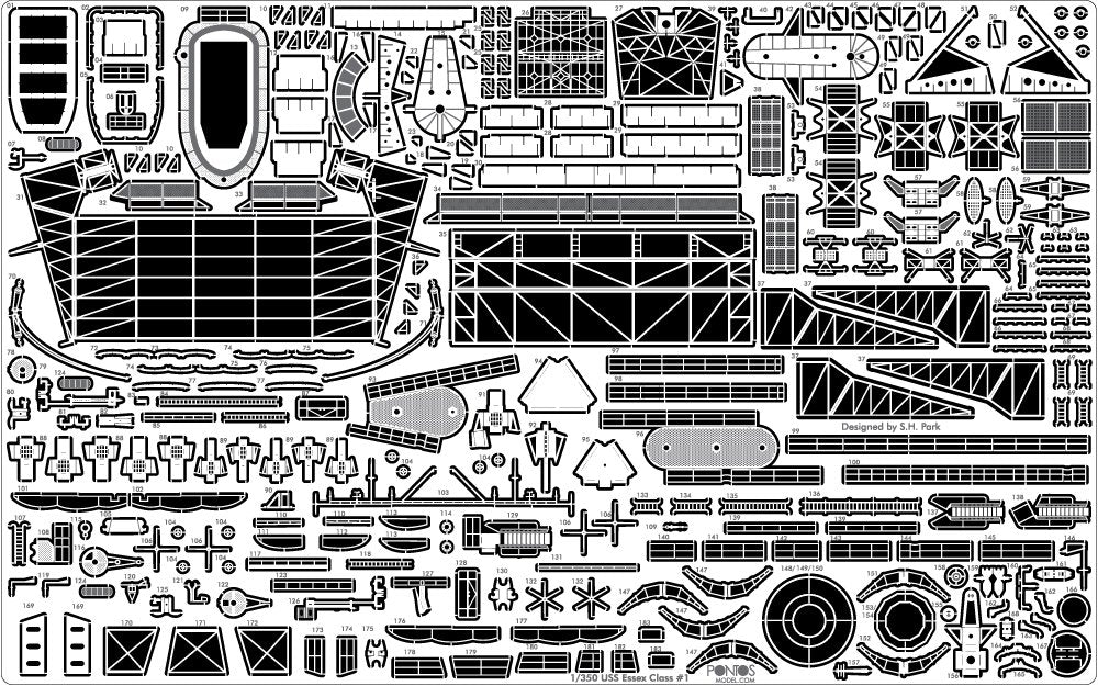 Pontos 35006F1 USS CV-9 Essex 1943 Detail Up Set 1/350 – zdjęcie 12
