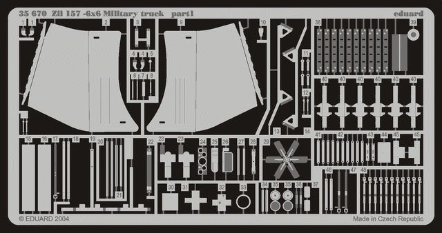 Eduard 35670 ZiL-157 6x6 Military Truck 1/35 Trumpeter – image 2