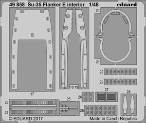 Eduard 49858 Su-35 Flanker E interior KITTY HAWK 1/48 – image 2