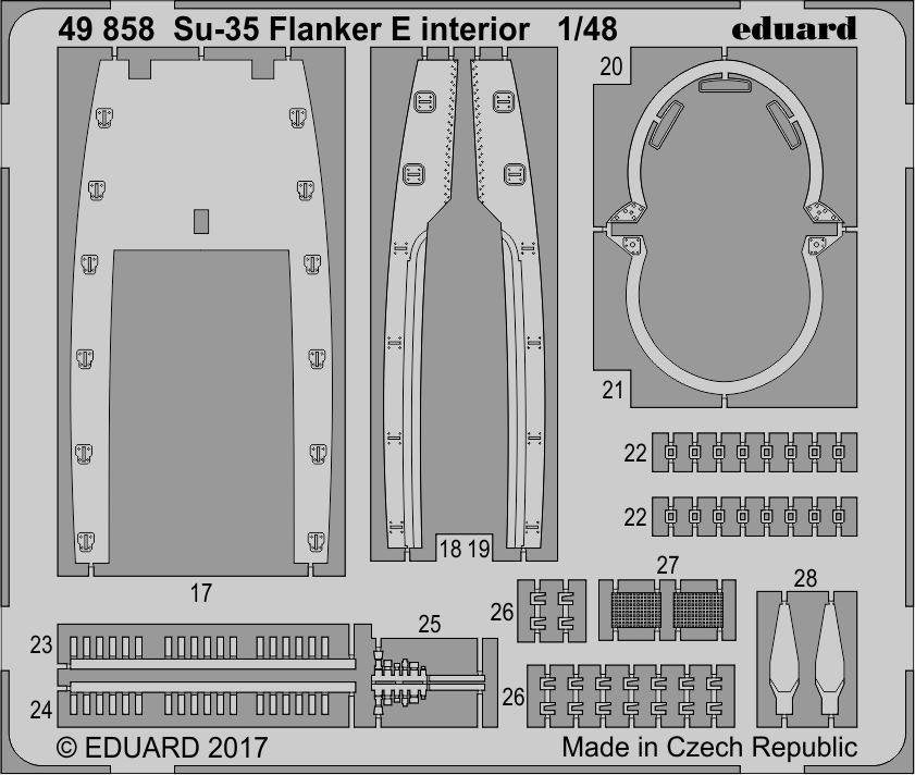 Eduard 49858 Su-35 Flanker E interior KITTY HAWK 1/48 – image 2