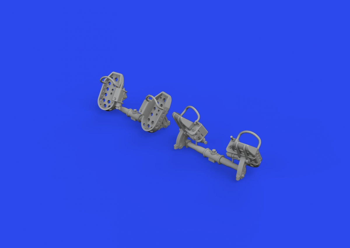 Eduard 648874 Bf 109E rudder pedals late PRINT 1/48 – image 2