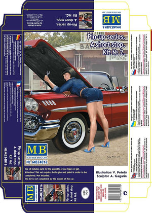 Master Box 24016 Pin-up series. &amp;quot;A short stop&amp;quot;. Kit No. 2 1/24 – zdjęcie 3