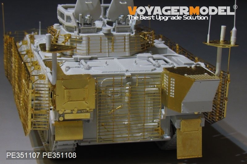 Voyager Model PE351108 Modern British FV510 Worrior TES(H) AIFV Slat Armor 2011 VER Upgrade Set（For MENG SS-017） 1/35 – image 3