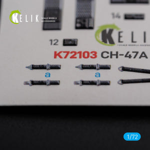 KELIK K72103 CH-47A interior 3D decals for Trumpeter kit 1/72 – zdjęcie 3