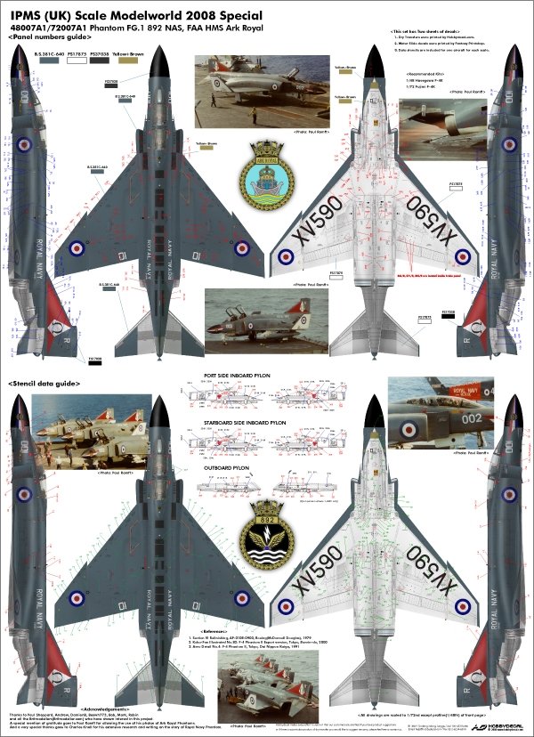 HobbyDecal AL72007V1 Pahntom FG.1 892 Nas, HMS FAA Ark Royal 1/72 – image 2