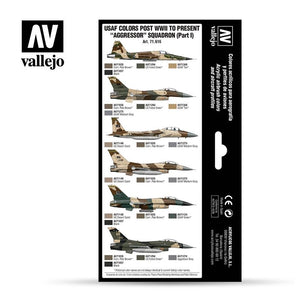 Vallejo 71616 USAF colors post WWII to present Aggressor Squadron Part I 8x17ml – zdjęcie 2