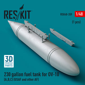 RESKIT RSU48-0359 230 gallon centerline fuel tank for OV-10 (A,B,C) (USAF and other AF) (1 pcs) (3D Printed) 1/48 – image 2