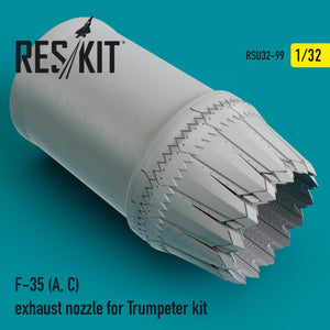 RESKIT RSU32-0099 F-35 (A, C) EXHAUST NOZZLE FOR TRUMPETER KIT 1/32 – image 2