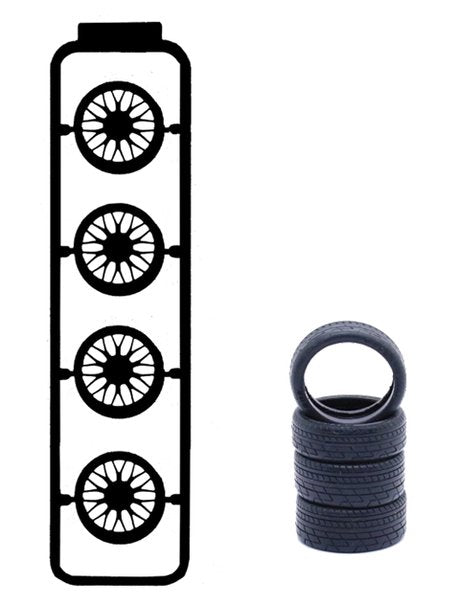 Fujimi 193601 Wheel 19 BBS Wheel 20 inch 1/24 – zdjęcie 3