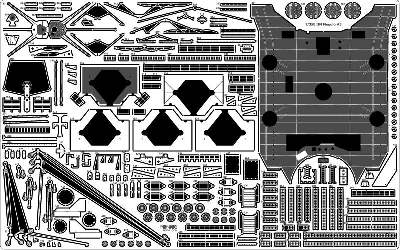 Pontos 35029F1 IJN NAGATO 1941 Detail Up Set 1/350 – zdjęcie 29