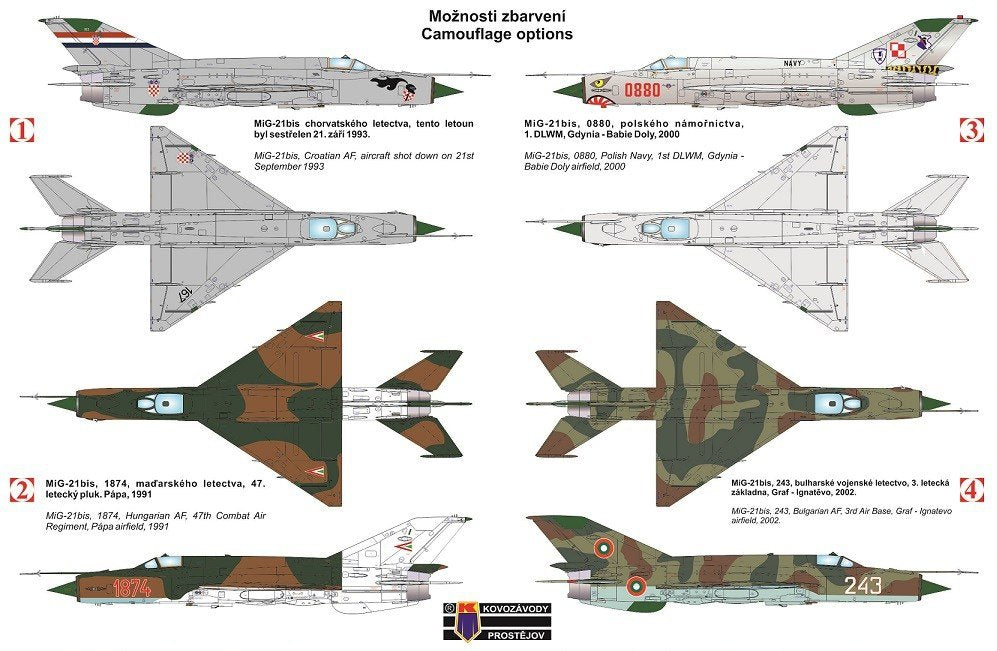 Kozavody Prostejov KPM0100 MiG-21 BIS Fishbed Part I. 1/72 – image 2