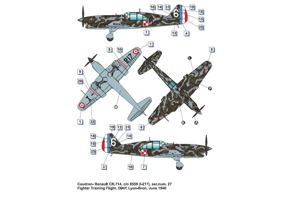 Dora Wings 48047 Caudron -Renault CR.714C.1 (early) 1/48 – image 6