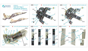 Quinta Studio QD48210 F-5F-2 3D-Printed &amp;amp; colored Interior on decal paper (AFV club) 1/48 – image 11
