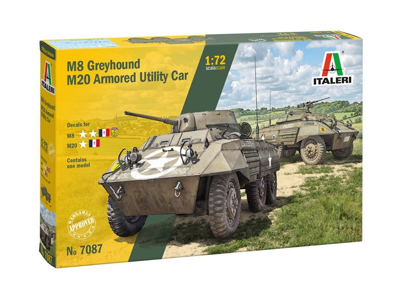 Italeri 7087 M8 Greyhound / M20 Armored Utility Car 1/72