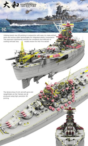 Border Model BS-004 Imperial Japanese Navy Battleship Yamato April 7 1945 1/350 – zdjęcie 5