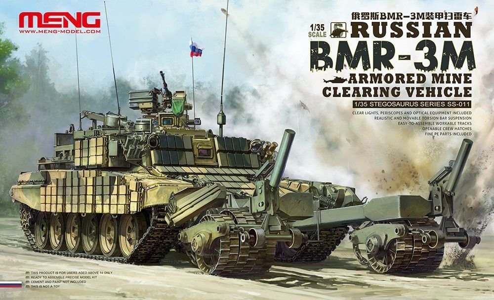 MENG MODEL SS-011 Russian BMR-3M Armored Mine Clearing Vehicle 1/35