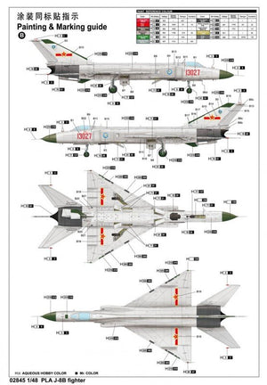 Trumpeter 02845 PLA J-8B fighter 1/48 – zdjęcie 9