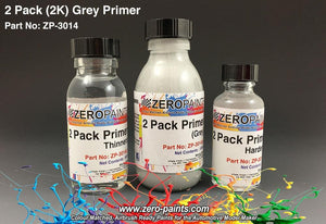 Zero Paints ZP-3014 2 Pack Gray Primer Set (2K)