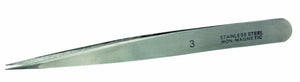 Vallejo T12003 Stainless Steel Straight Tweezers No. 3