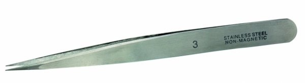 Vallejo T12003 Stainless Steel Straight Tweezers No. 3