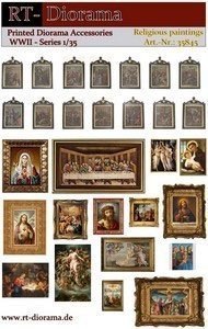 RT-Diorama 35845 Printed Accessories: Religious - Paintings 1/35