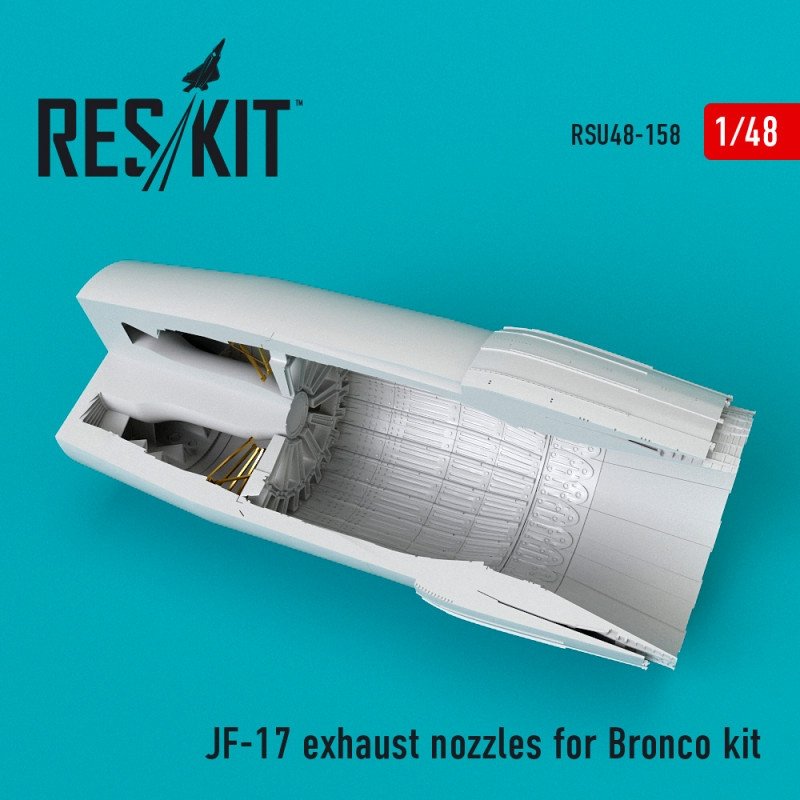 Buses d'échappement RESKIT RSU48-0158 JF-17 pour kit Bronco 1/48