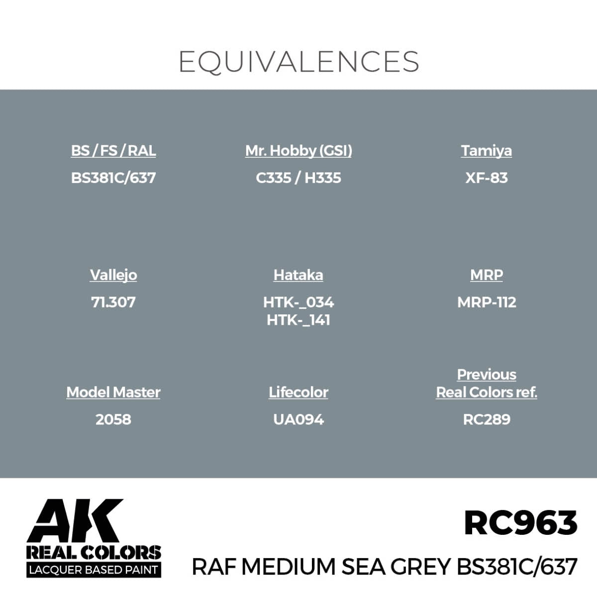 AK Interactive RC963 RAF Medium Sea Gray BS381C/637 17 ml – image 3
