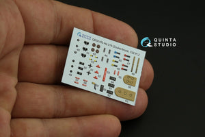 Quinta Studio QD32103 He 219 3D-Printed &amp;amp; colored Interior on decal paper ( ZM SWS ) 1/32 – image 11
