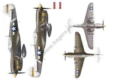 Kagero KD72009 PACIFIC P-40N WARHAWKS. Part I 1/72 – zdjęcie 2