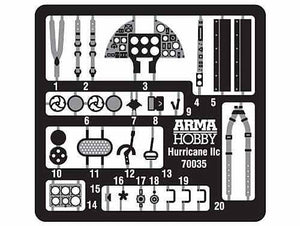 Arma Hobby 70054 Hurricane MkII A/B/C/ &amp;quot;Dieppe&amp;quot; Delux Set 1/72 – image 8