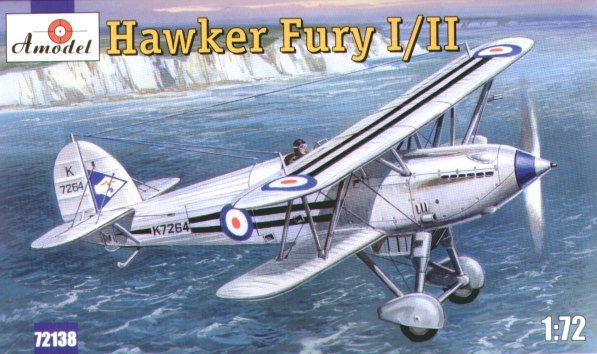 A-Model 72138 Hawker Fury Mk.I/Mk.II Fighter-Biplane 1/72