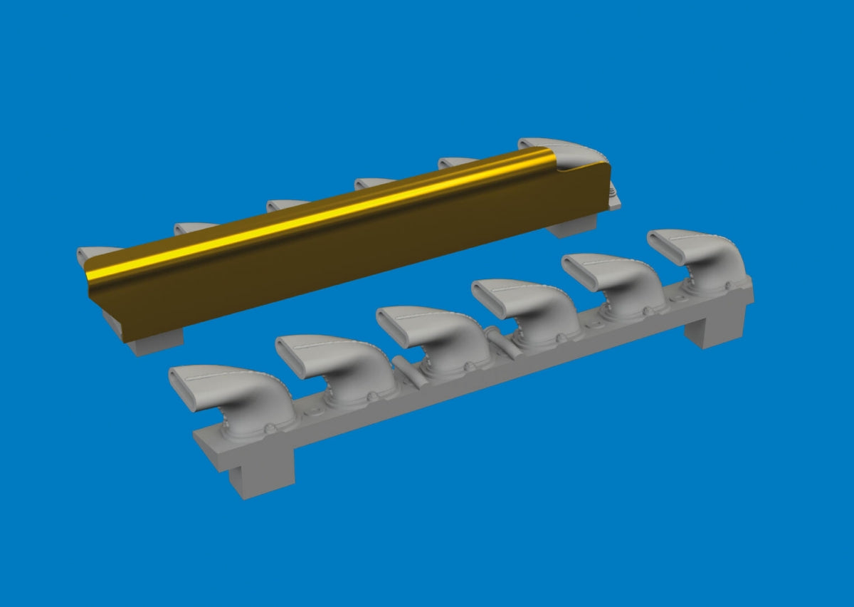 Eduard 672406 Bf 109G-6 exhaust stacks PRINT Tamiya 1/72 – image 2