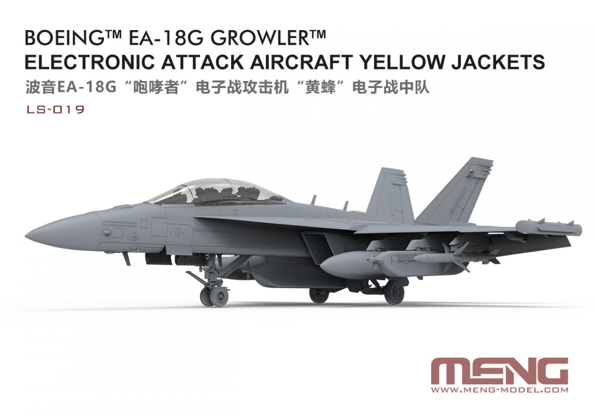 Meng LS-019 Boeing EA-18G Growler Electronic Attack Aircraft Yellow Jackets 1/48 – zdjęcie 2