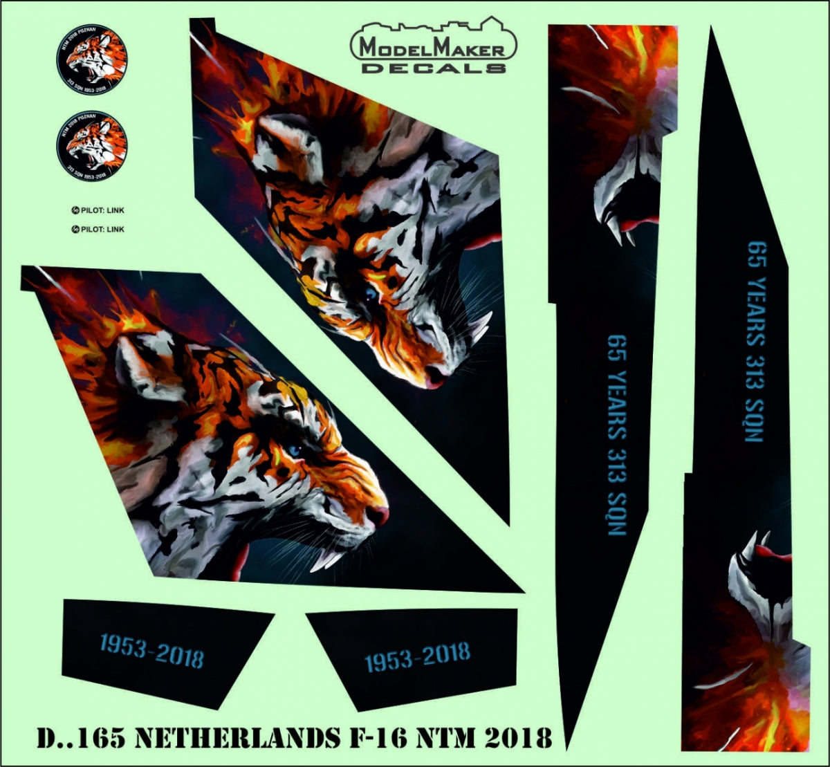 ModelMaker Decals D48165 Netherlands F-16 NTM 2018 1/48 – immagine 4