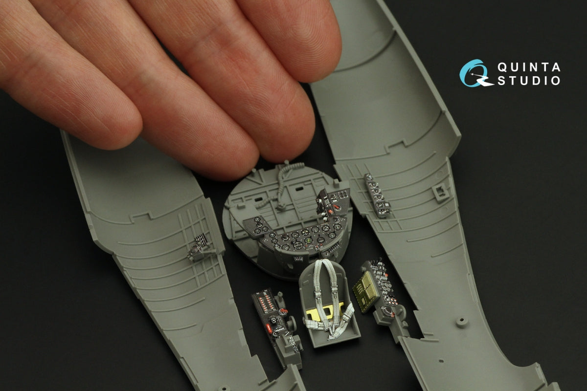 Quinta Studio QD48367 F4U-1A 3D-Printed &amp;amp; colored Interior on decal paper (Magic Factory) 1/48 – image 6
