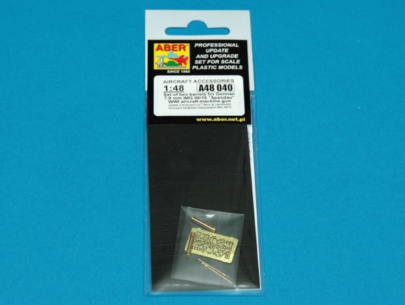 Aber A48 040 Set of two barrels for German 7.9 mm lMG 08/15 Spandau WWI aircraft machine gun (1/48) – image 3